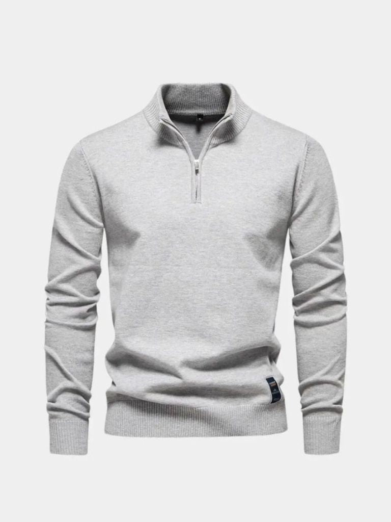 Essential Quarter-Zip Jumper Sweater - Manly Man
