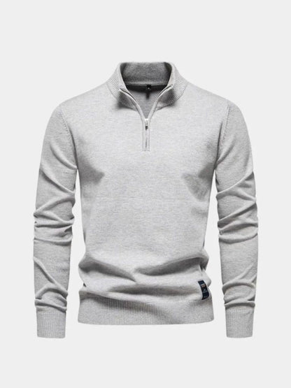 Essential Quarter-Zip Jumper Sweater - Manly Man