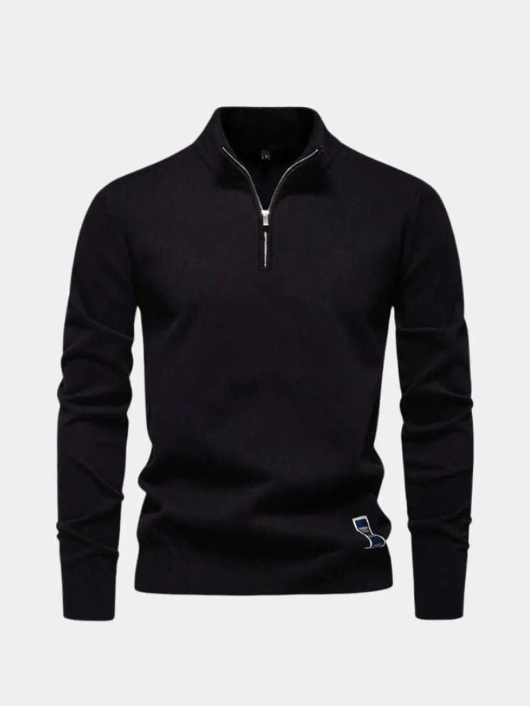 Essential Quarter-Zip Jumper Sweater - Manly Man