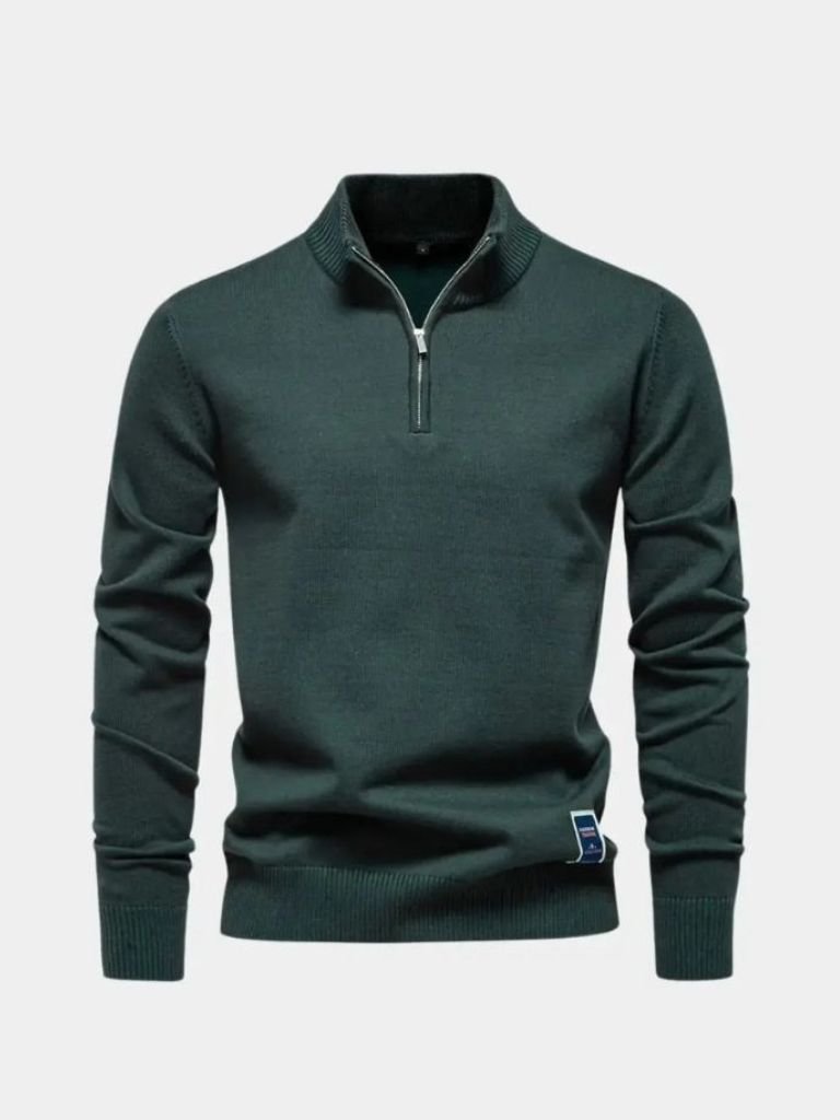 Essential Quarter-Zip Jumper Sweater - Manly Man