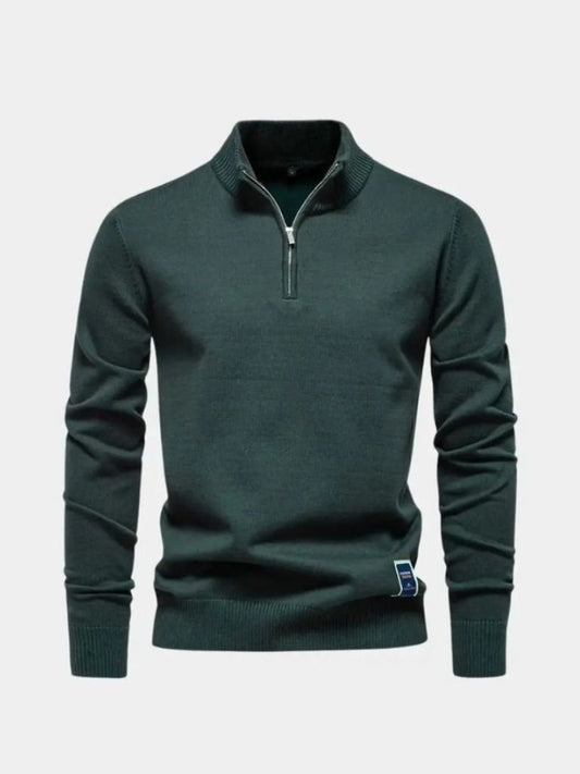 Essential Quarter-Zip Jumper Sweater - Manly Man