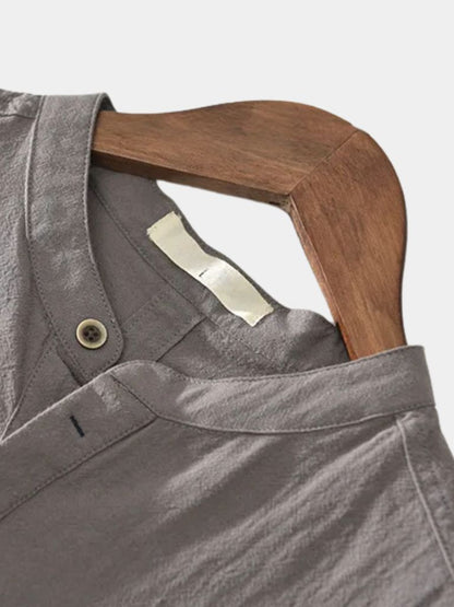 Essential Short Sleeve Linen Shirt - Manly Man