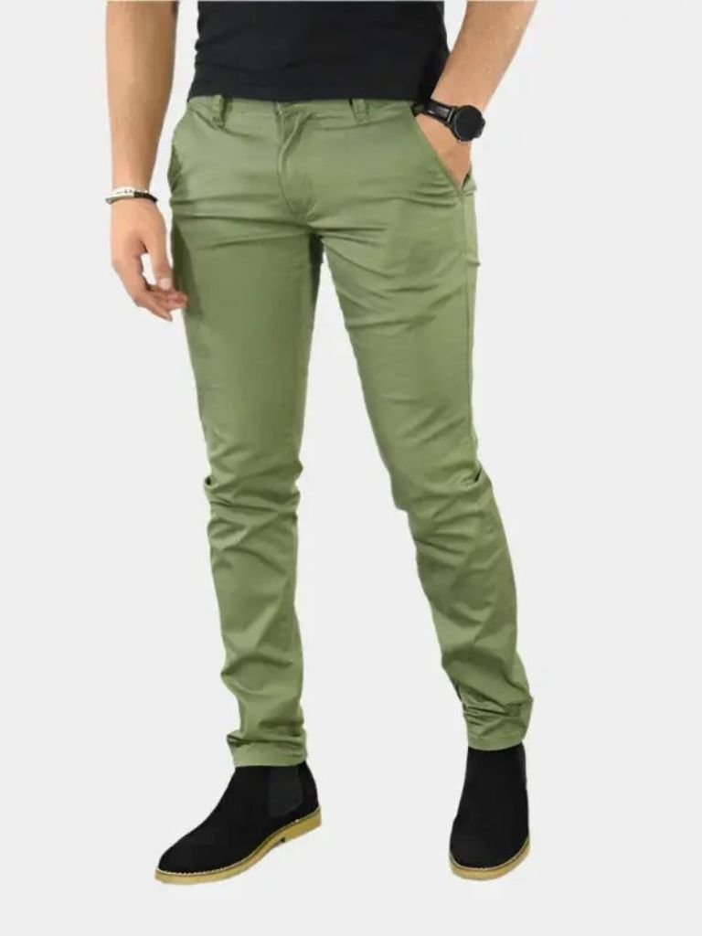 Essential Slim Fit Straight Trousers - Manly Man
