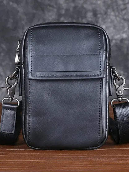 Essential Small Leather Shoulder Bag - Manly Man