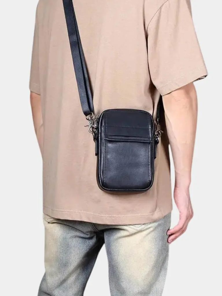 Essential Small Leather Shoulder Bag - Manly Man