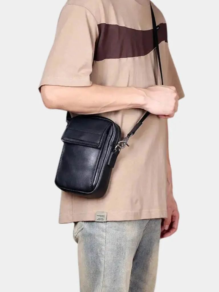 Essential Small Leather Shoulder Bag - Manly Man