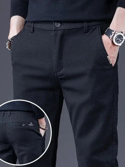 Essential Stretchy Straight Trousers - Manly Man