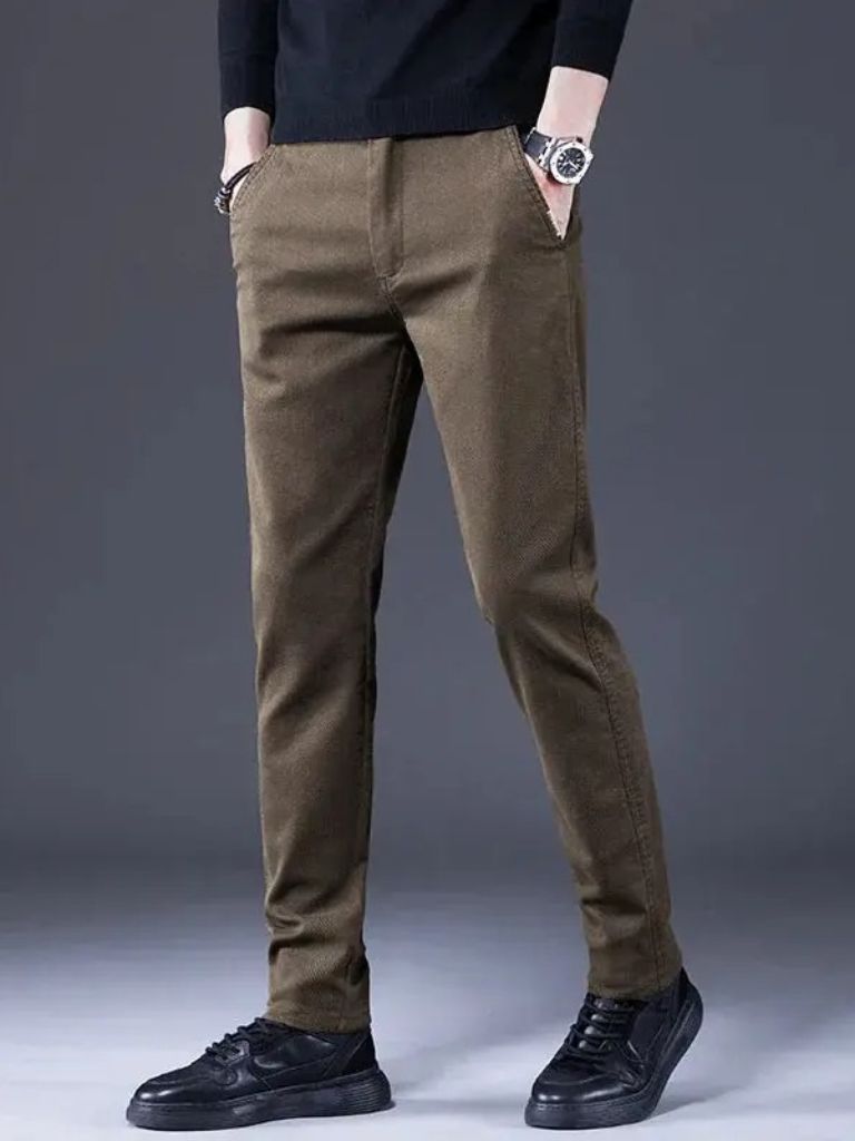 Essential Stretchy Straight Trousers - Manly Man