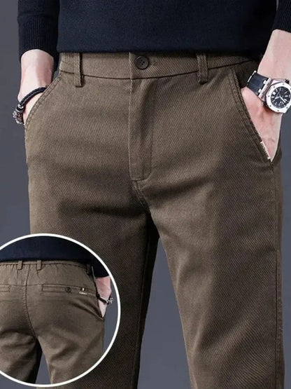 Essential Stretchy Straight Trousers - Manly Man