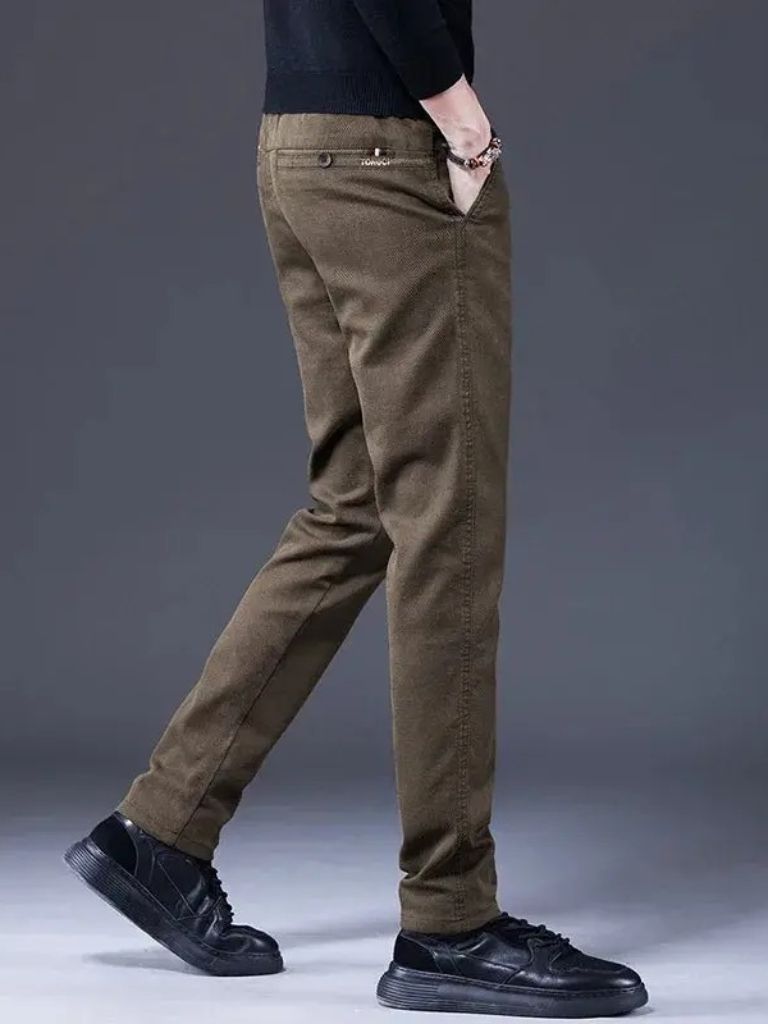 Essential Stretchy Straight Trousers - Manly Man