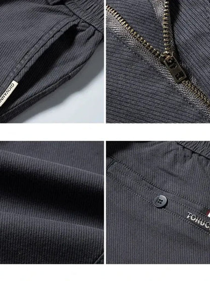 Essential Stretchy Straight Trousers - Manly Man