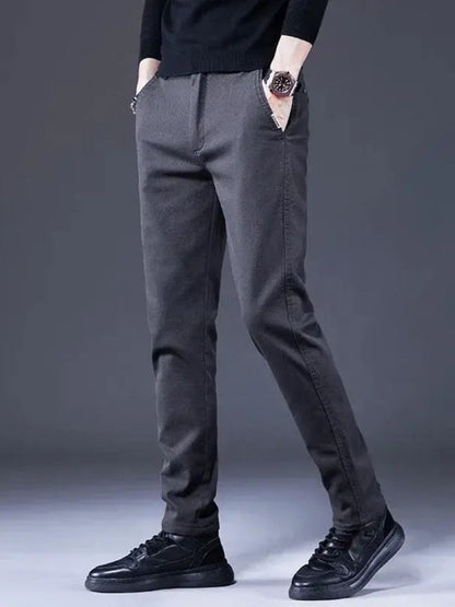 Essential Stretchy Straight Trousers - Manly Man