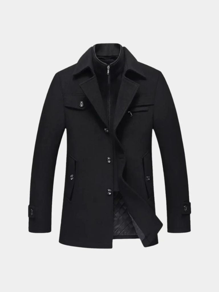 Essential Wool Blend Coat - Manly Man