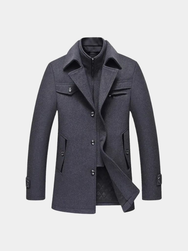 Essential Wool Blend Coat - Manly Man