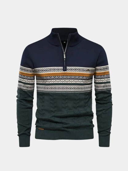 Half Zip Knit Pullover Sweater - Manly Man