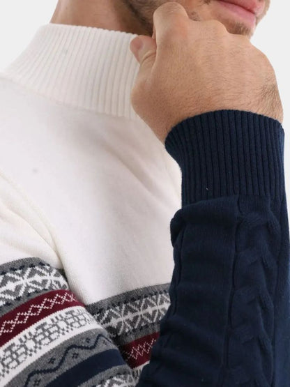 Half Zip Knit Pullover Sweater - Manly Man