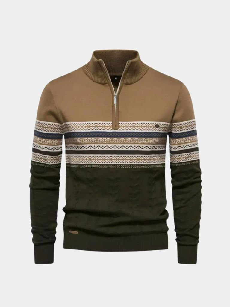 Half Zip Knit Pullover Sweater - Manly Man
