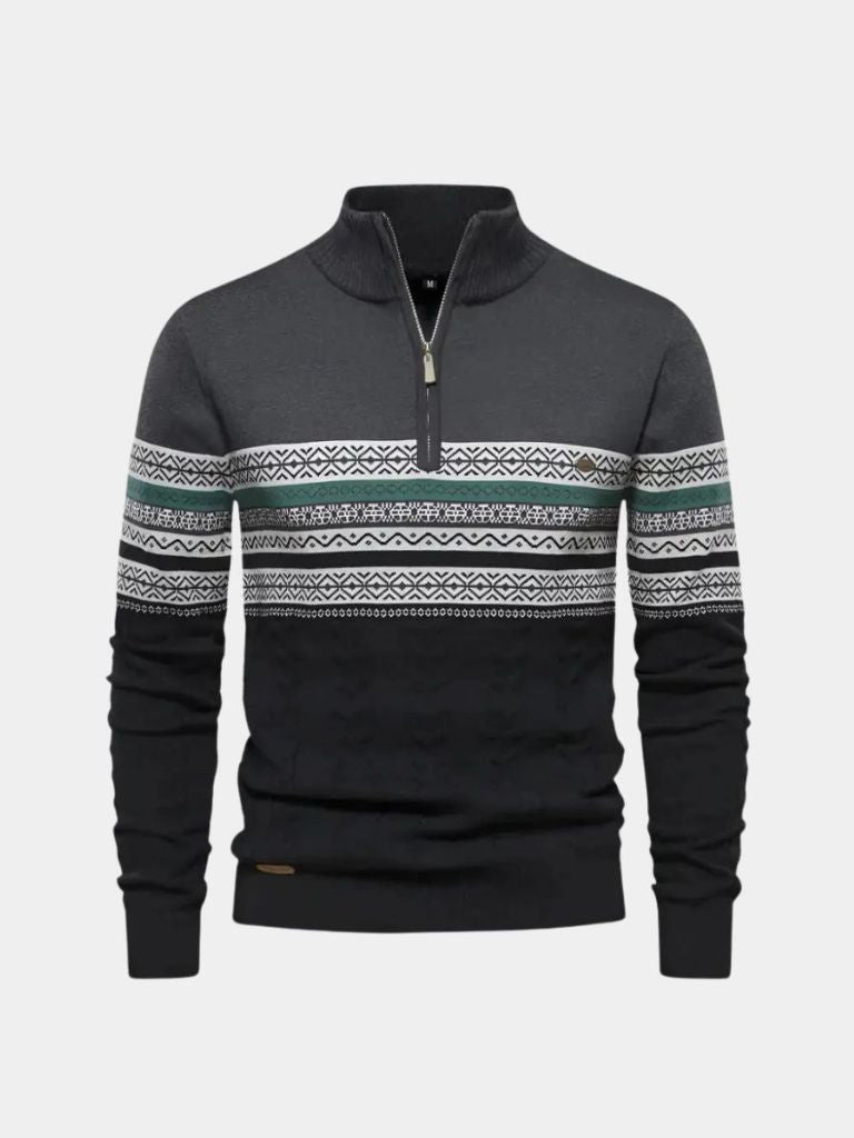 Half Zip Knit Pullover Sweater - Manly Man