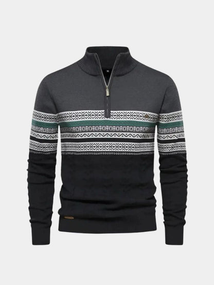 Half Zip Knit Pullover Sweater - Manly Man