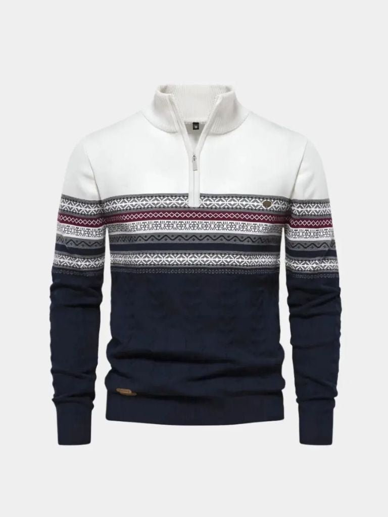 Half Zip Knit Pullover Sweater - Manly Man