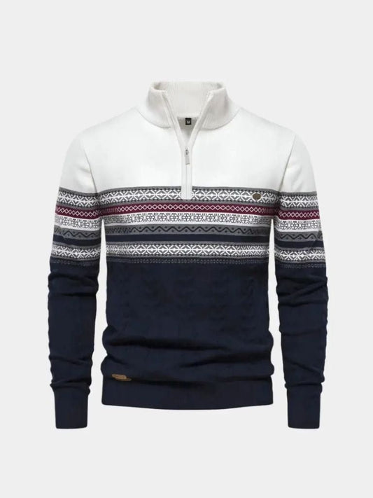 Half Zip Knit Pullover Sweater - Manly Man