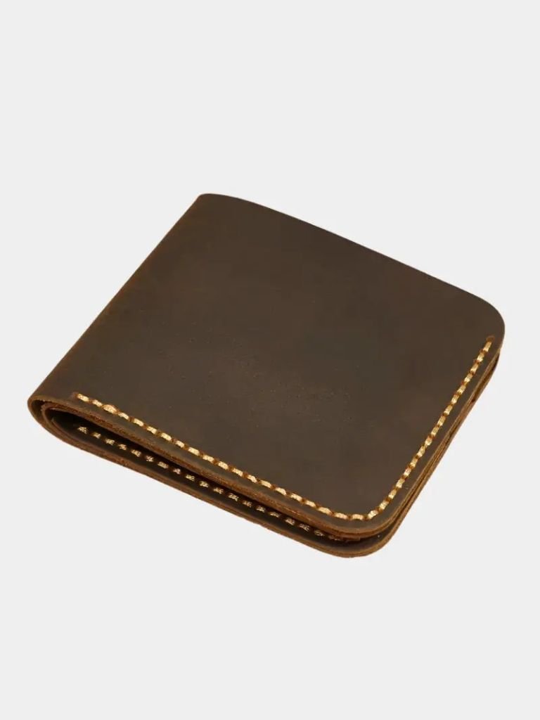 Handmade Vintage Leather Wallet - Manly Man