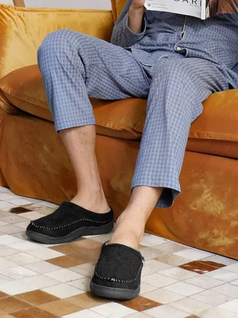 Heritage Luxe Lined Slippers - Manly Man