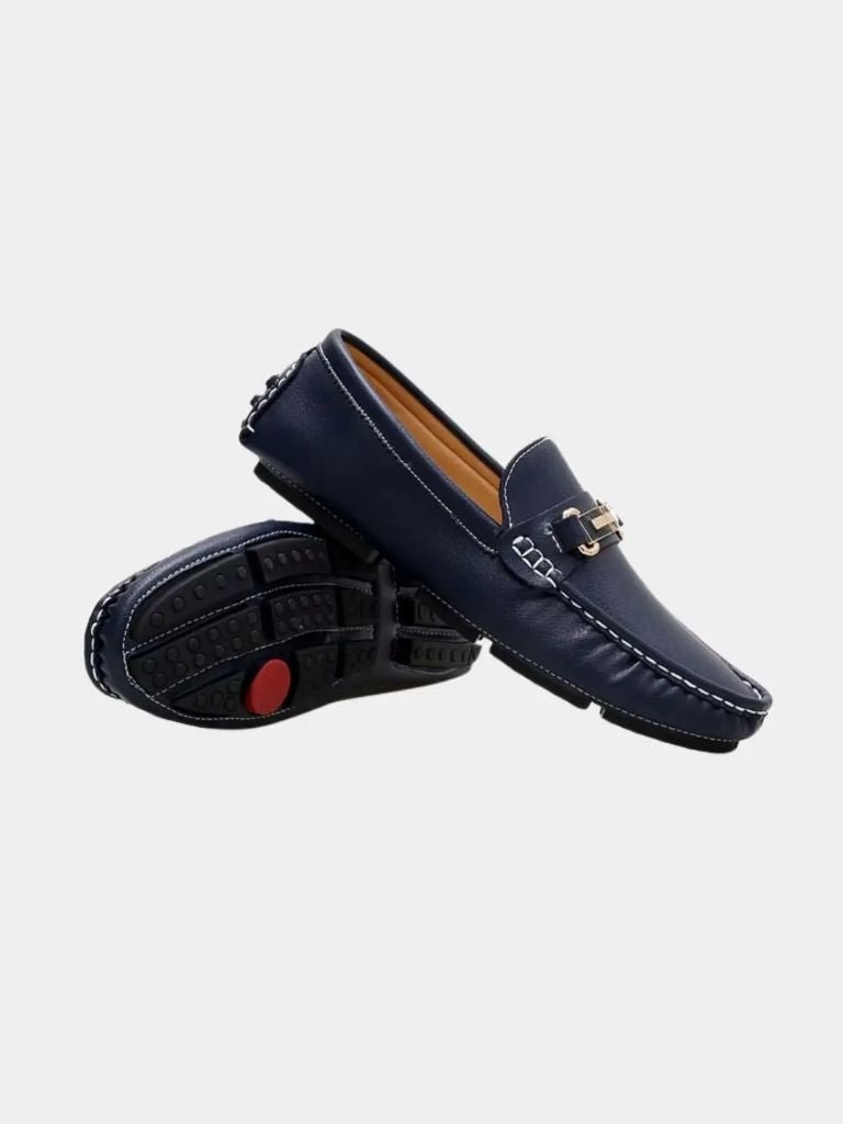 Italian Design Leather Loafers - Manly Man