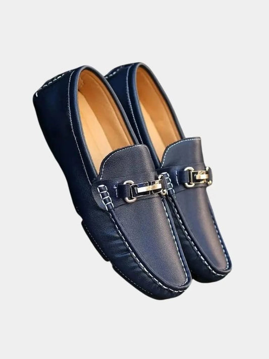 Italian Design Leather Loafers - Manly Man