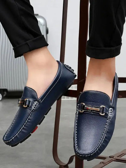 Italian Design Leather Loafers - Manly Man