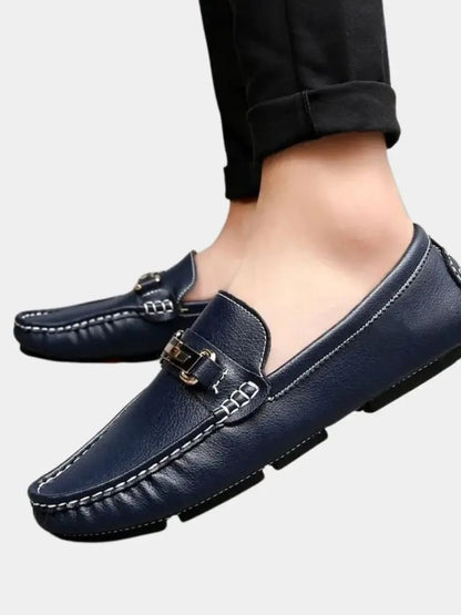 Italian Design Leather Loafers - Manly Man
