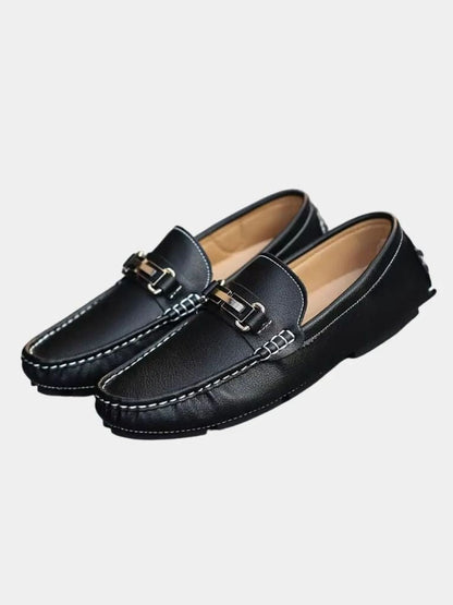 Italian Design Leather Loafers - Manly Man