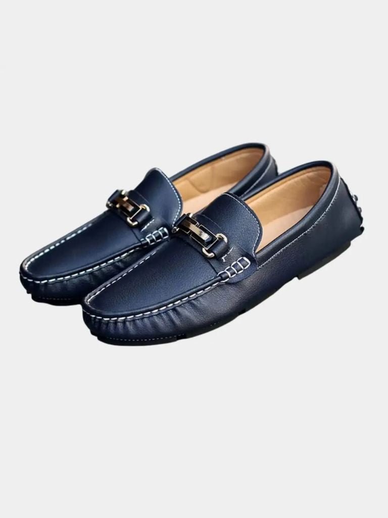 Italian Design Leather Loafers - Manly Man