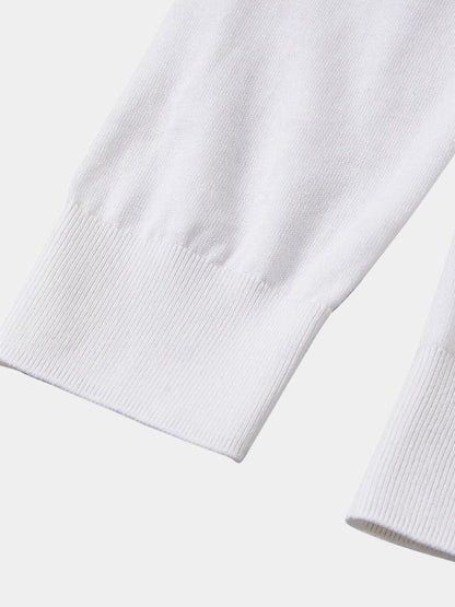 Ivory Elite Long Sleeve Polo – Manly Man