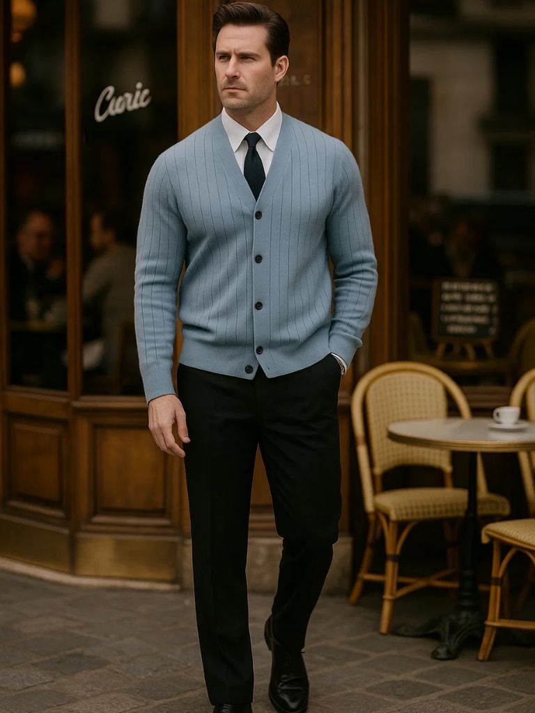 Knit Casual Cardigan - Manly Man