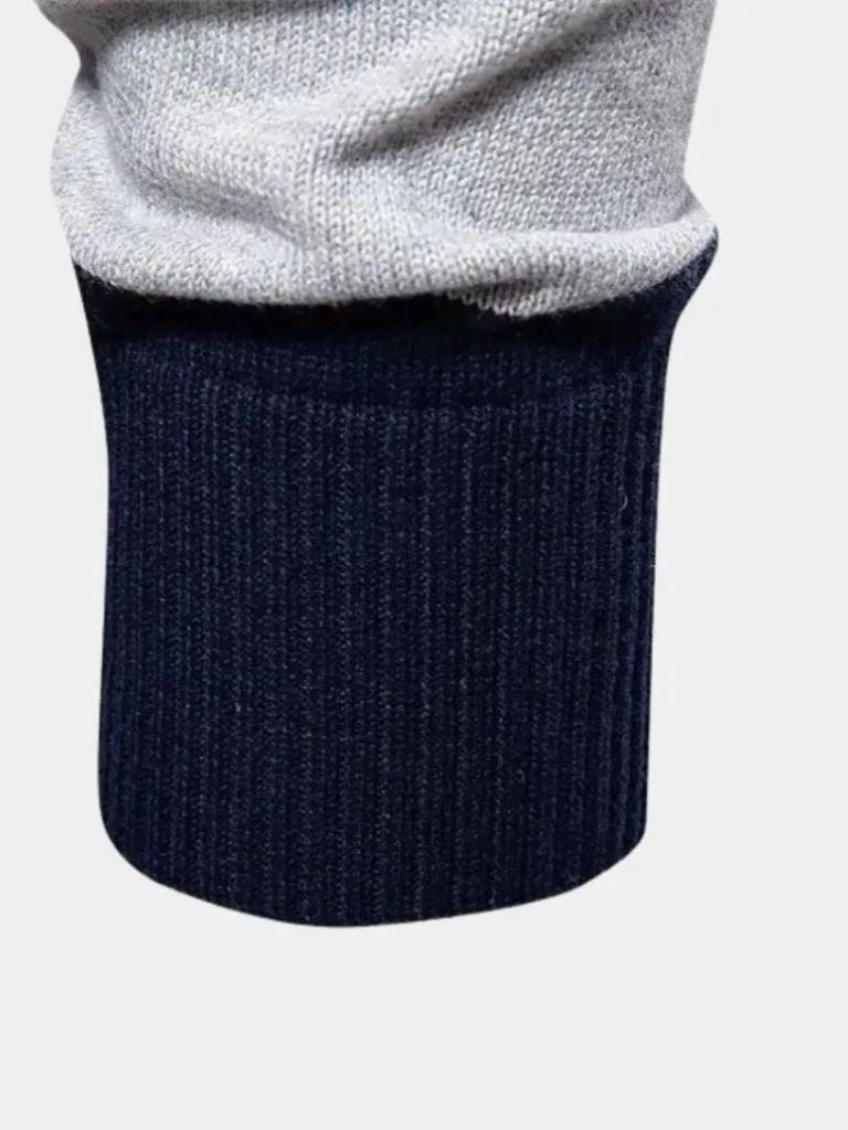 Knit Color Half Zip Knitwear - Manly Man