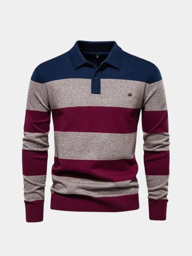Knit Color Half Zip Knitwear - Manly Man