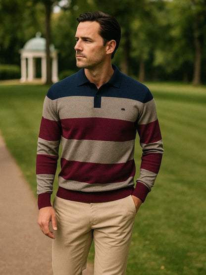 Knit Color Half Zip Knitwear - Manly Man