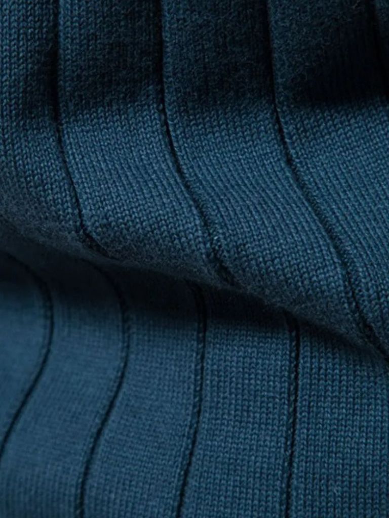 Knit Zipper Jacquard Solid Color Cardigan Sweater - Manly Man