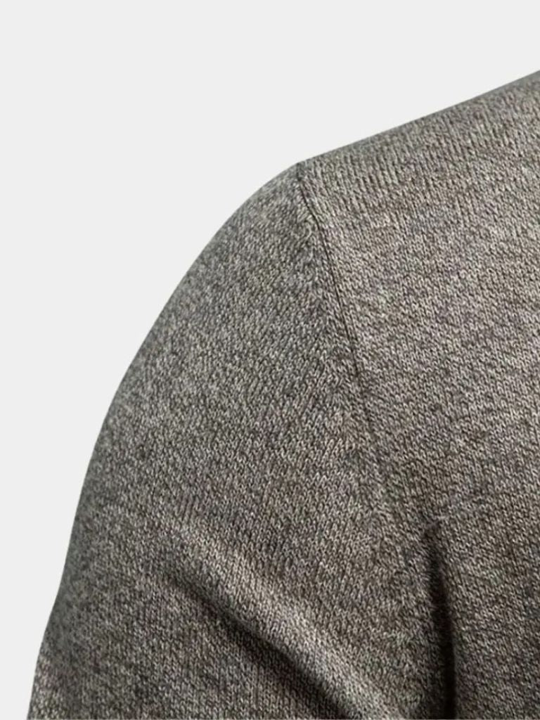 Cárdigan de punto de algodón con cuello alto - Manly Man 