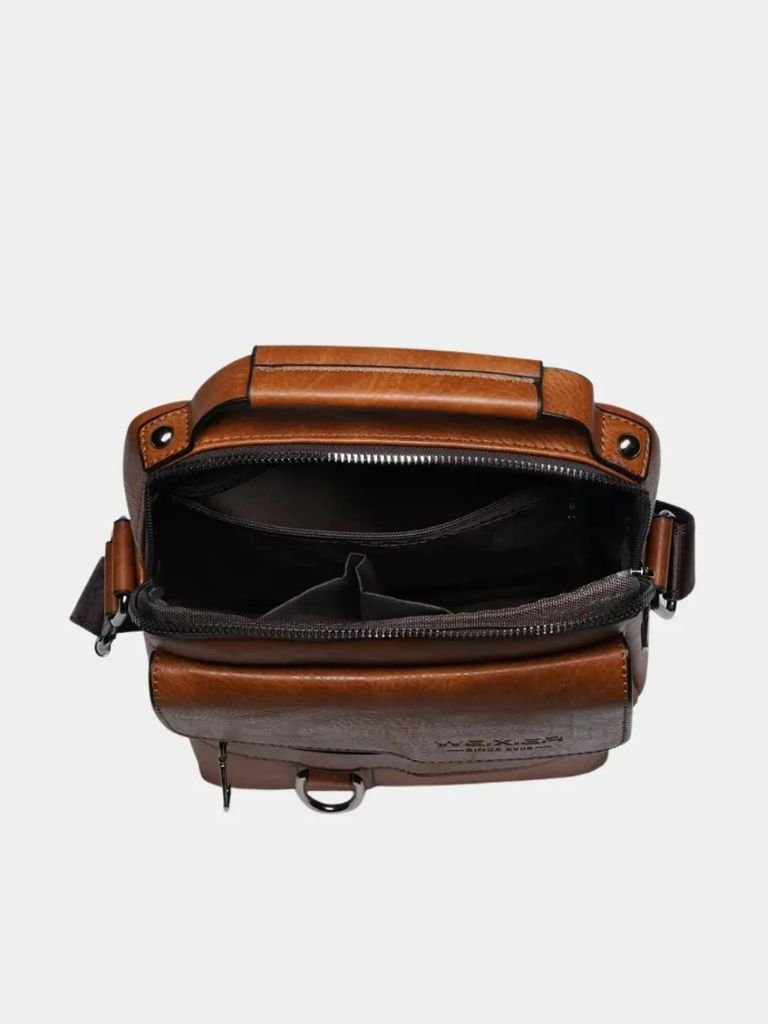 Leather Cross Body Bag - Manly Man