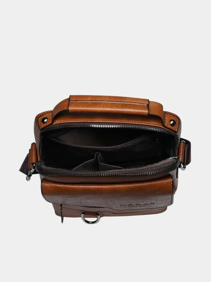 Leather Cross Body Bag - Manly Man
