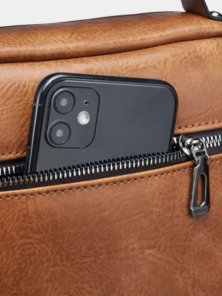 Leather Cross Body Bag - Manly Man