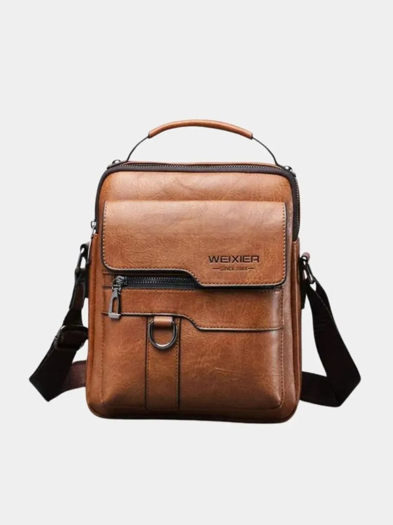 Leather Cross Body Bag - Manly Man