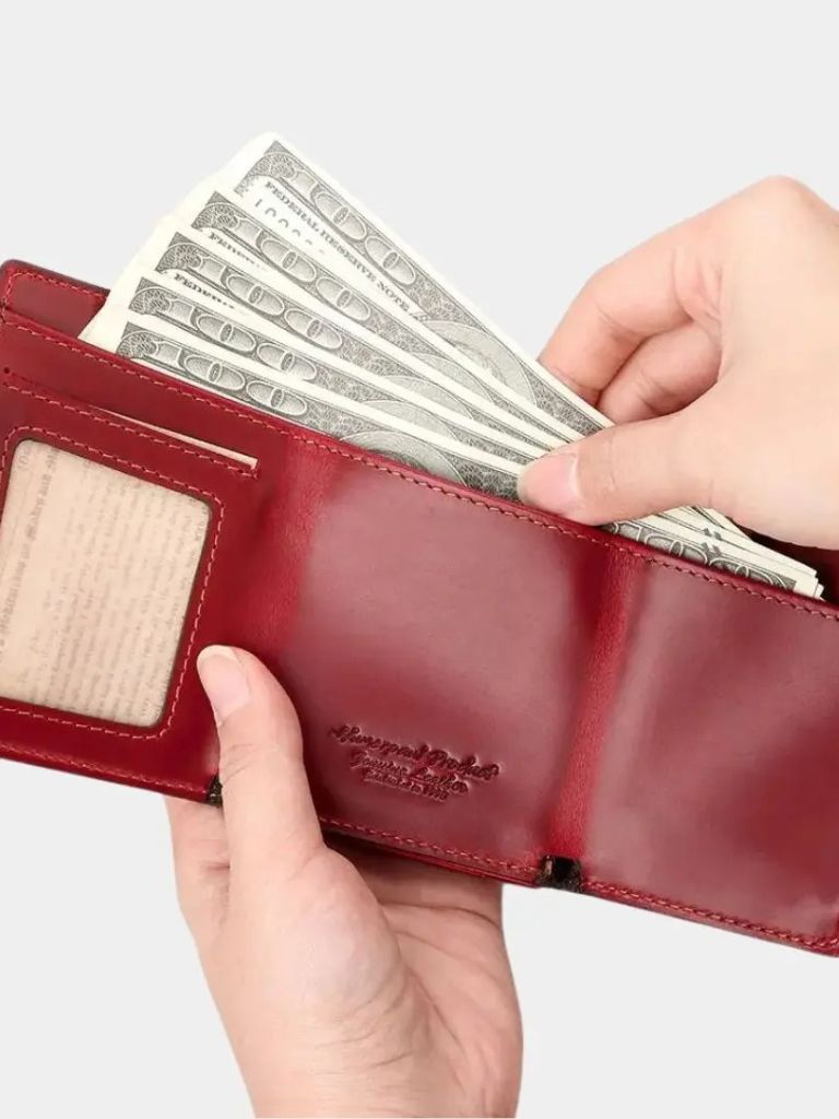Leather Magnet Wallet Anti-Scam - Manly Man
