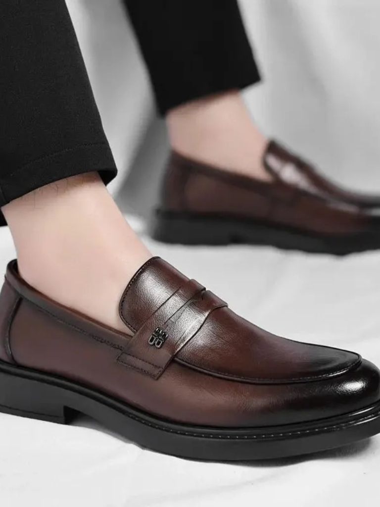 Leather Male Shoes Men Business - Manly Man