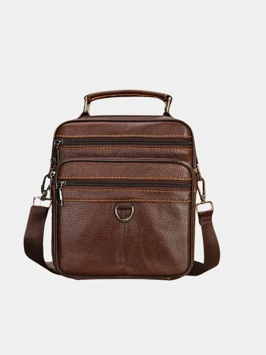 Leather Men's Shoulder Bag - Manly Man