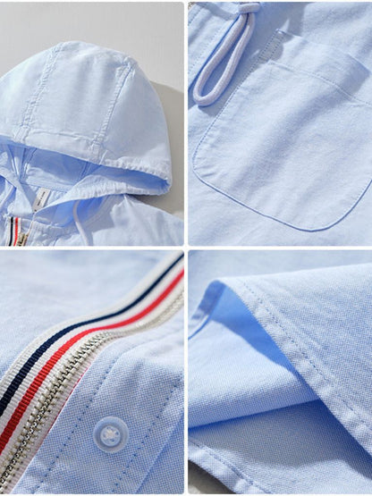 Light Covenant Linen Hooded Shirt  – Manly Man