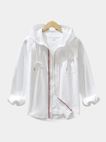 Light Covenant Linen Hooded Shirt  – Manly Man