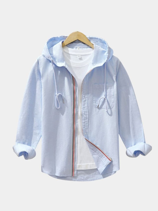 Light Covenant Linen Hooded Shirt  – Manly Man
